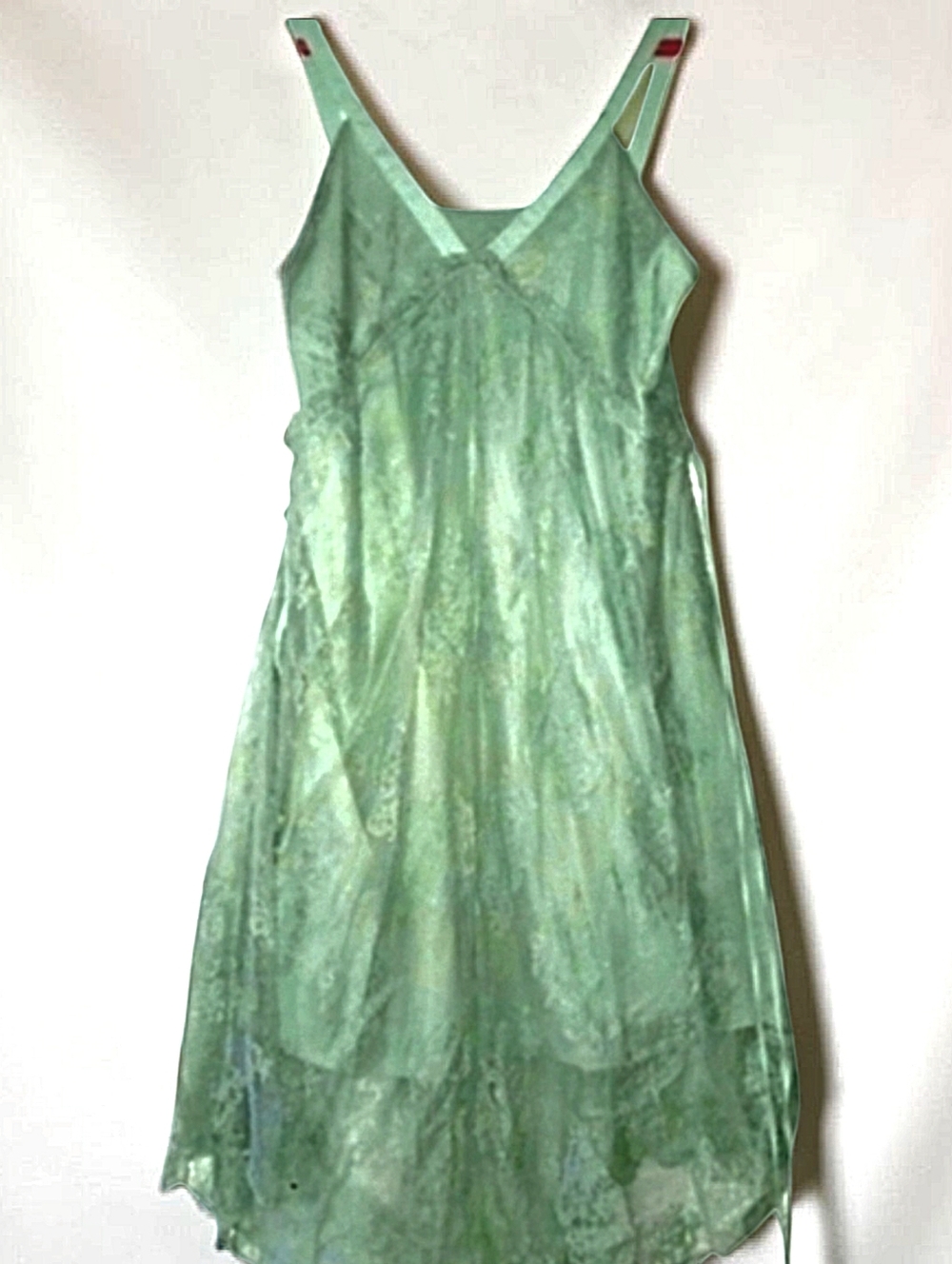 & Other Stories Lace Empire Dress, Sage Green, SZ 10